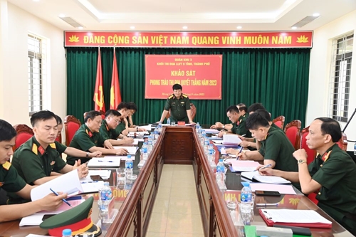 Quân khu 3 khảo sát kết quả thực hiện Phong trào Thi đua Quyết thắng tại Quảng Ninh